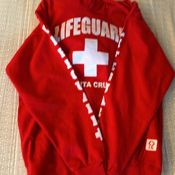 Women red iconic hoodie - life guard - Santa Cruz - Picture 4 of 8